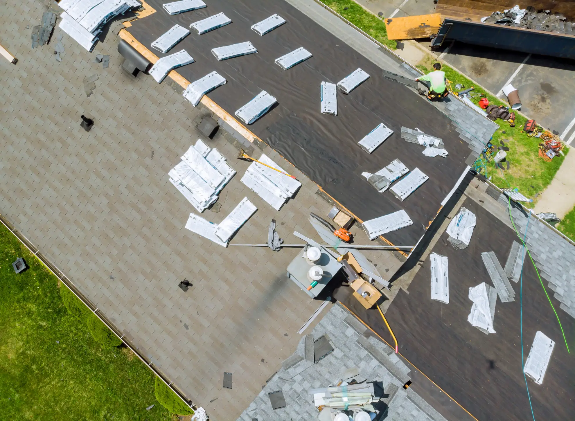Complete roof replacement project on a home in Connecticut