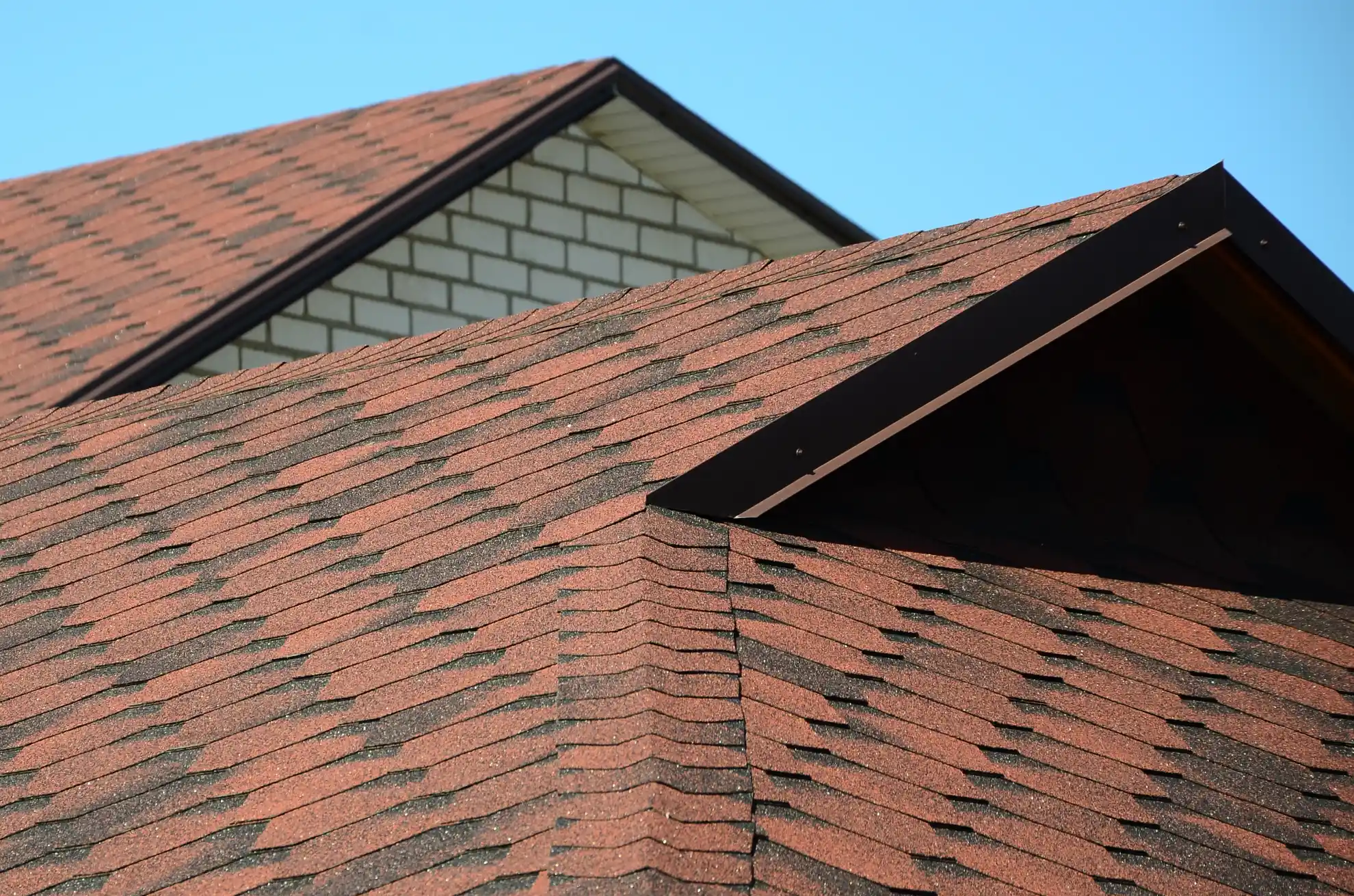 Shingle roof installation on a home in Connecticut